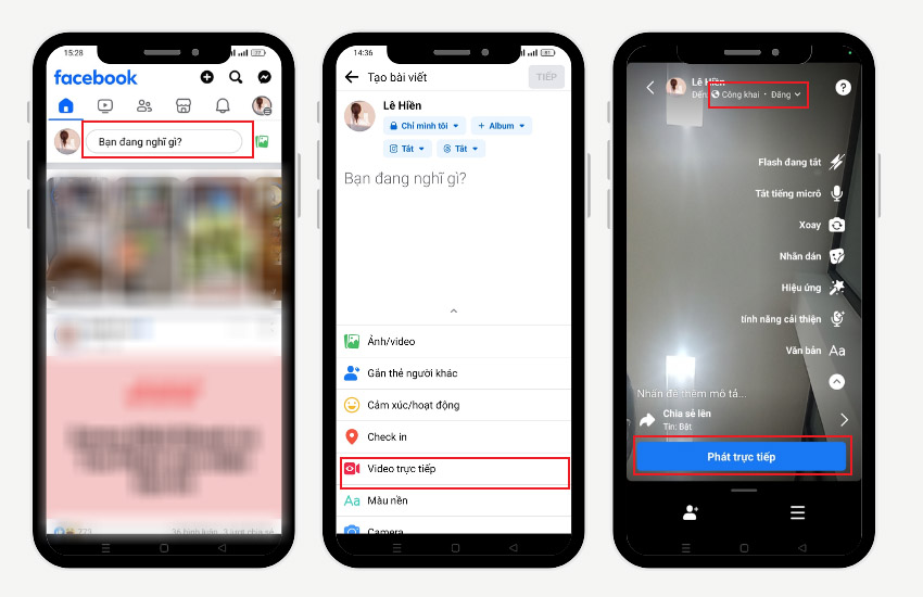 cach phat truc tiep tren Facebook bang dien thoai