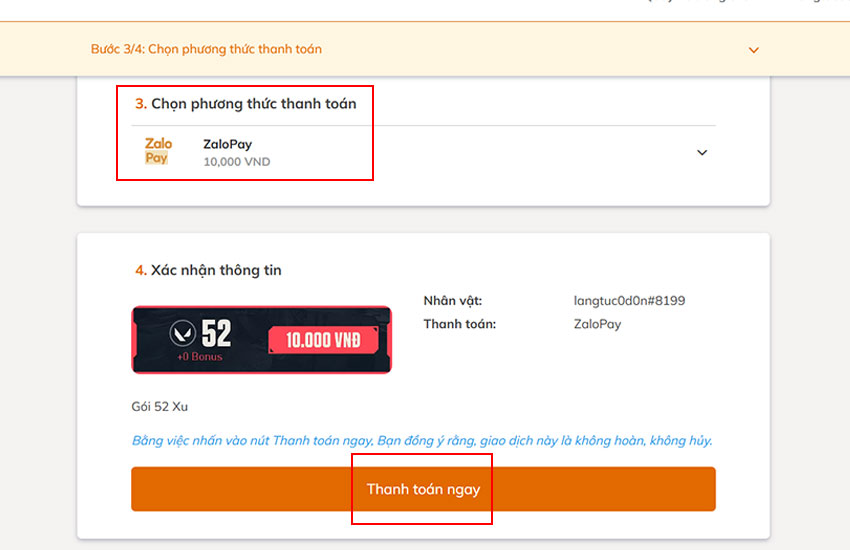 nap valorant bang zalopay