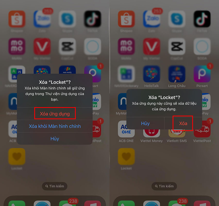 cach xoa ung dung locket