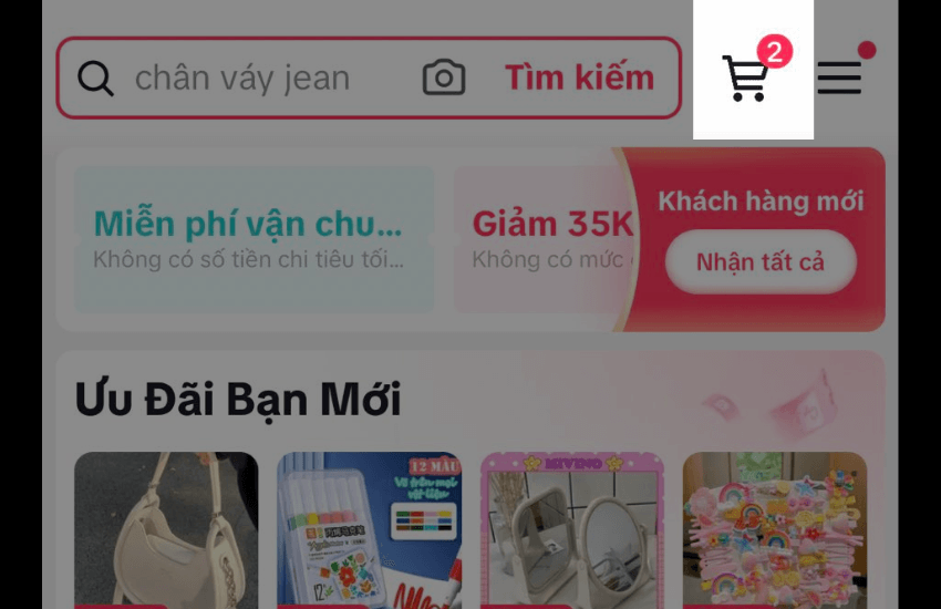 xoa gio hang tren tiktok shop