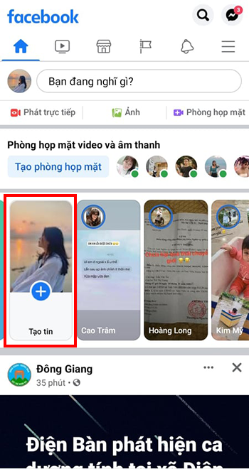 cách thêm nhạc không có sẵn vào Story Facebook