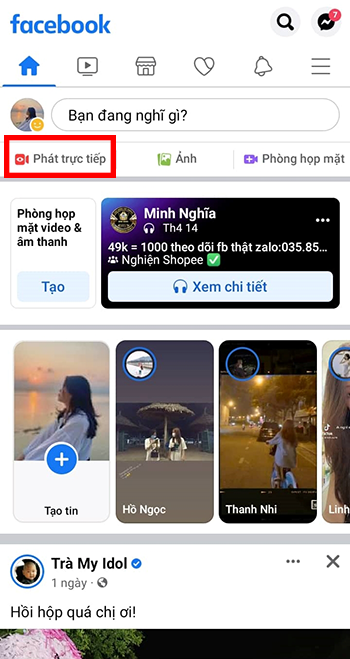 không livestream trên Facebook được là vì sao