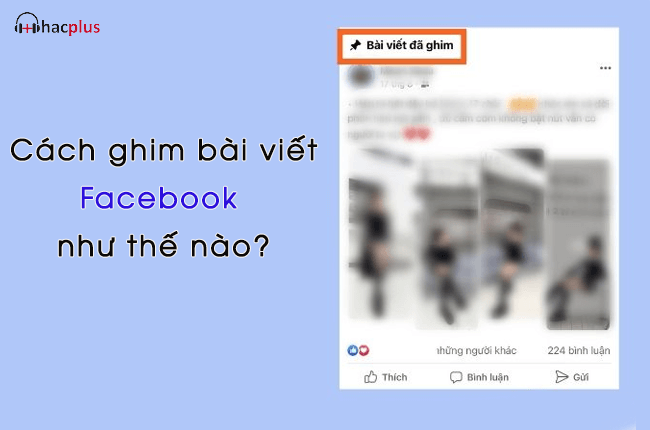 ghim bai viet tren Facebook